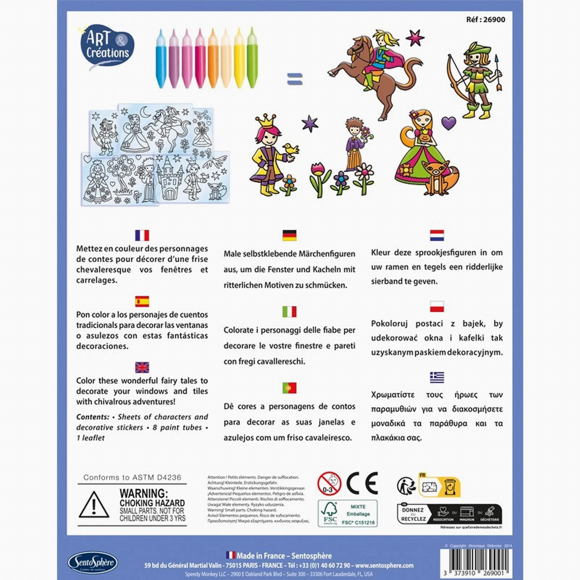 SentosphreArt & Creations  Stickers Vitrail  Petits Princes