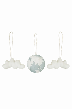 Set Of 3 Rattle Toy Hangers