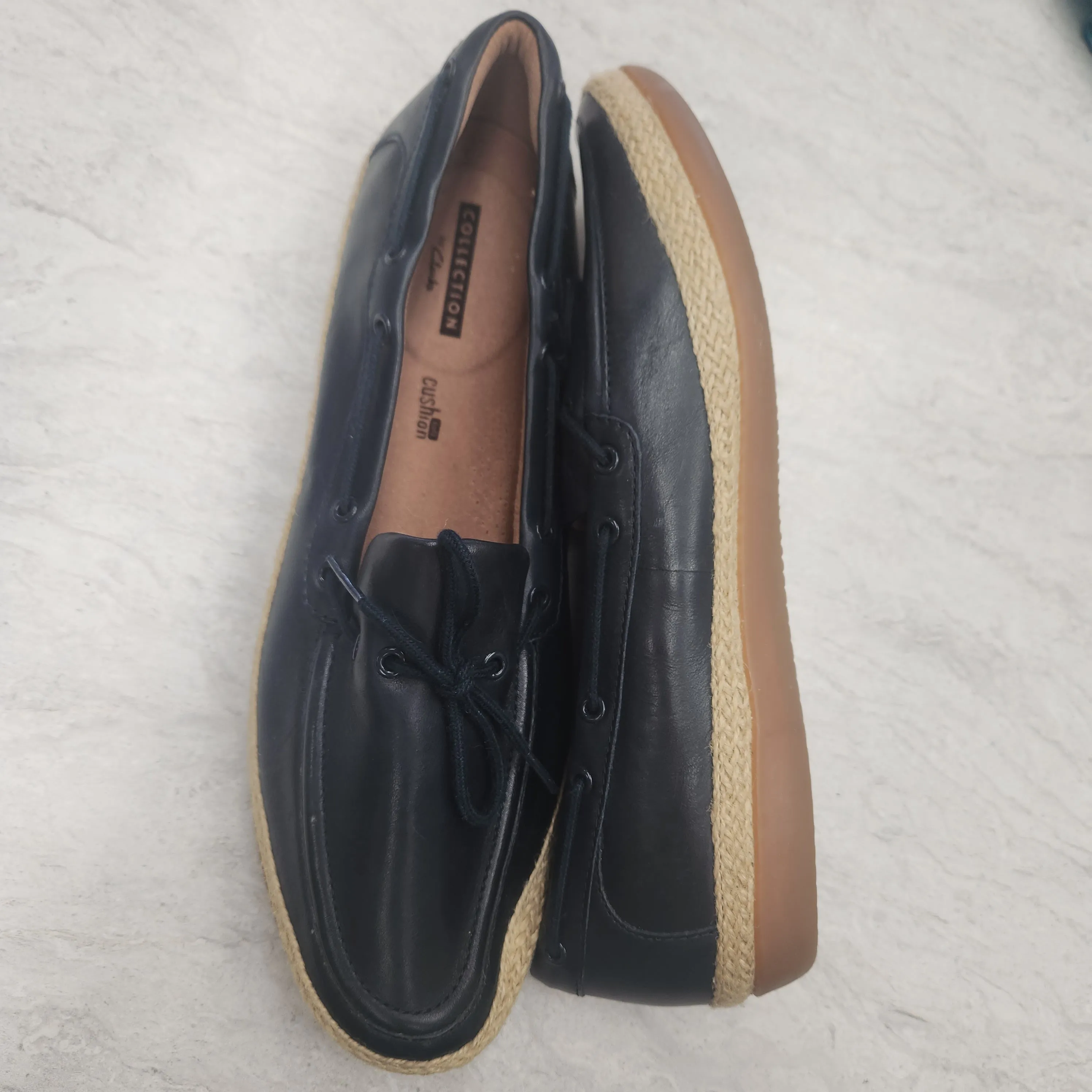 Shoes Flats By Clarks In Navy, Size: 10 clarks