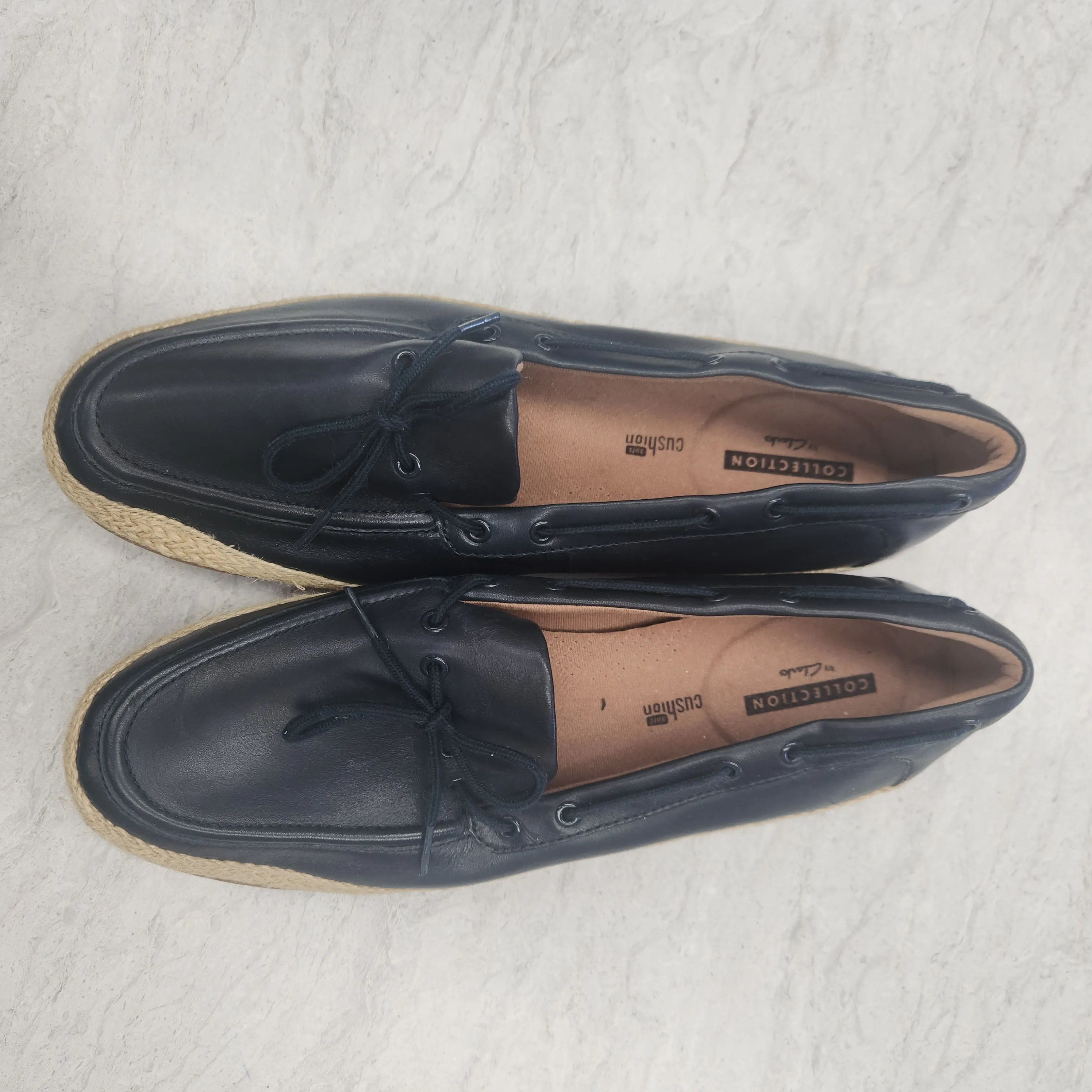 Shoes Flats By Clarks In Navy, Size: 10 clarks