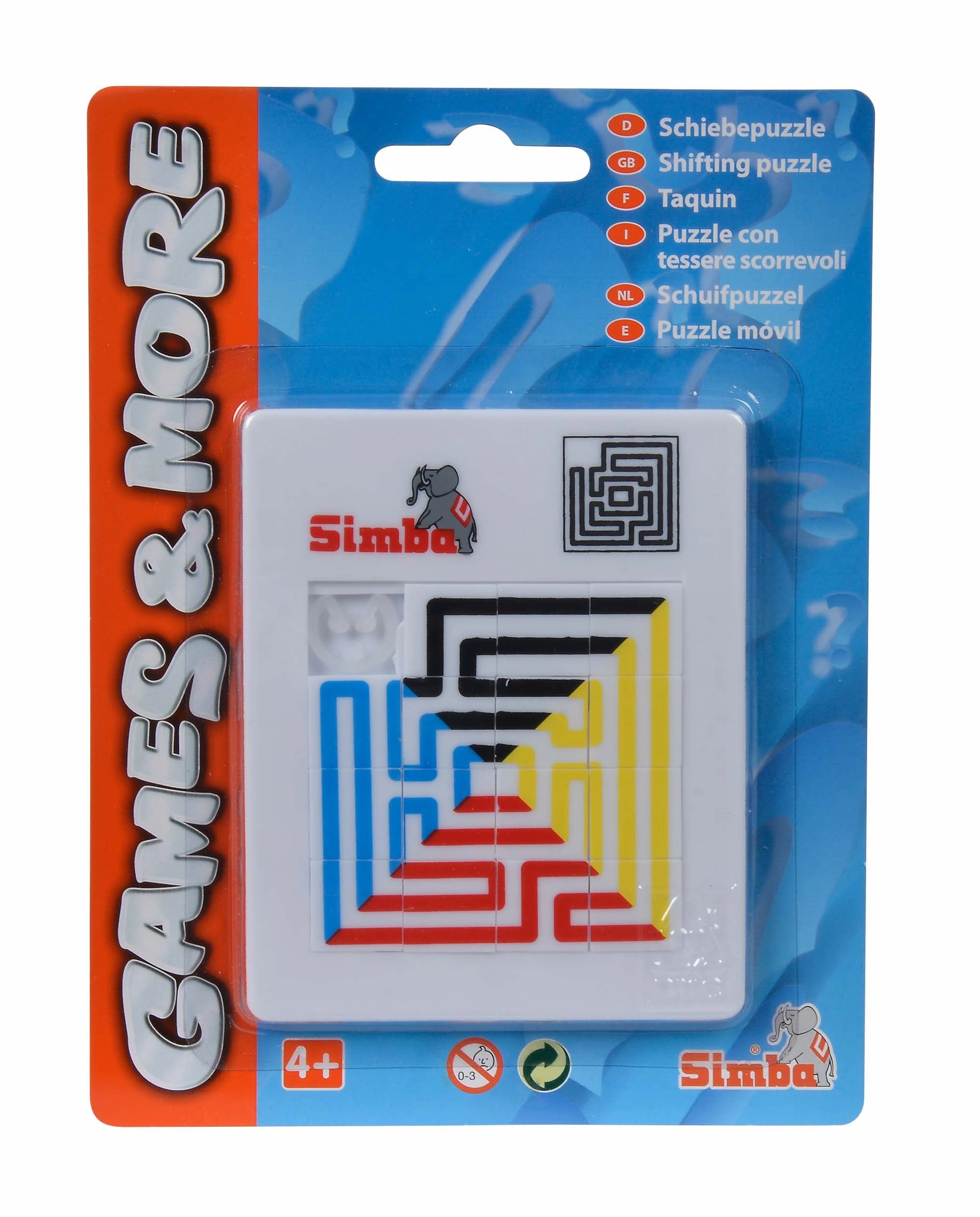 SIMBA - GAMES & MORE FUN PUZZLE 9.5CM X 11.75CM