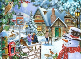 Snowman's View - 1000 Piece Jigsaw Puzzle