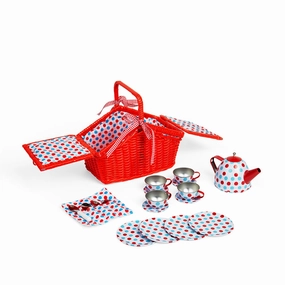 Spotted Basket Tea Set