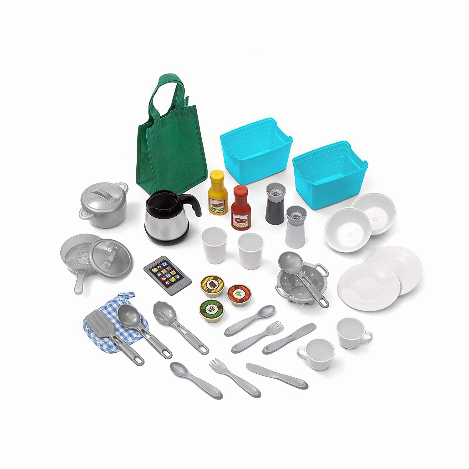 Step2 - Great Gourmet Kitchen Play Set - Light Pink kitchen for kids with 36-piece accessory set