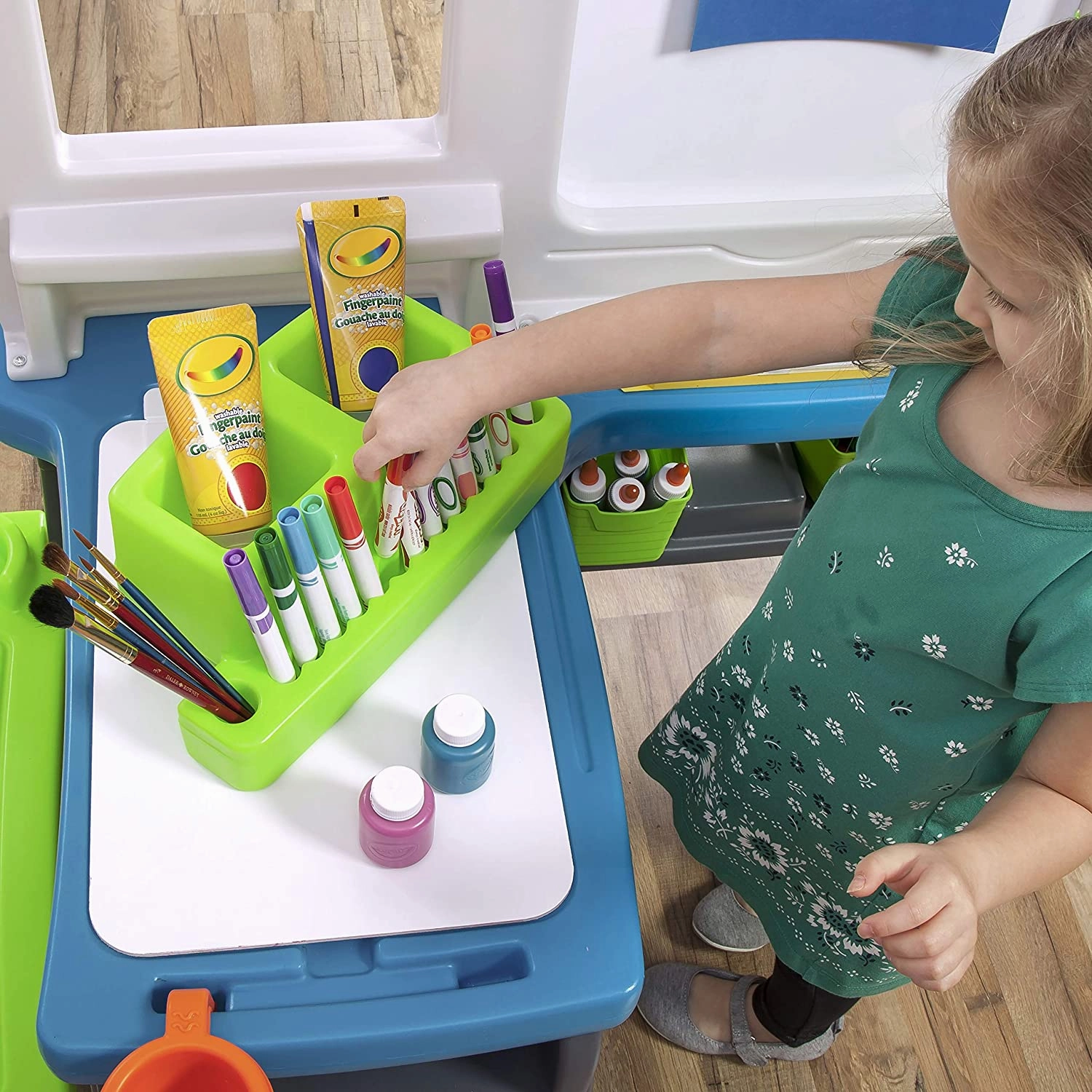 Step2 Great Creations Art Centre (3  Years), Multicolor Play Set for kids ,drawing and writing study table ,educational toy set, multiple use