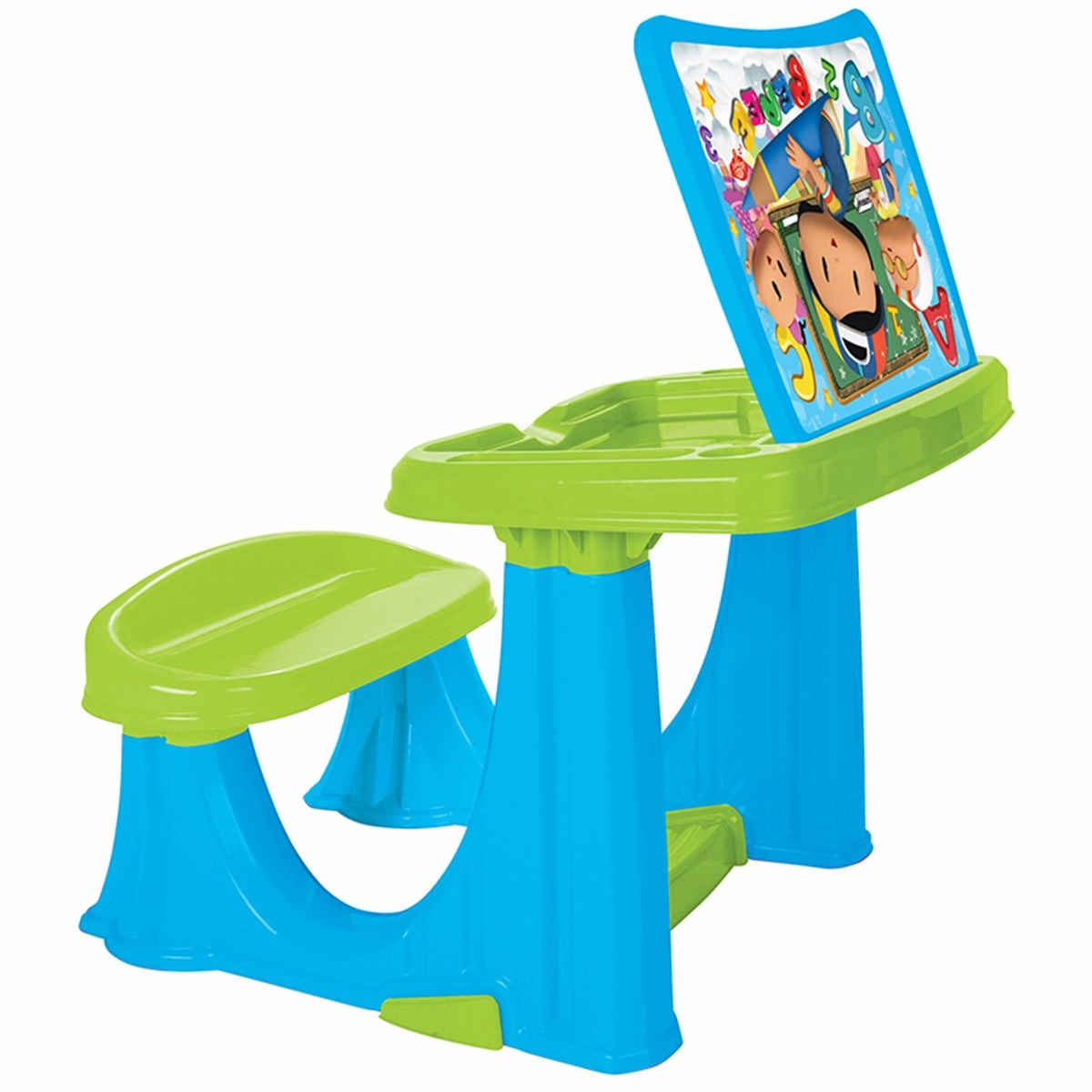 Study Desk With Chair - Blue