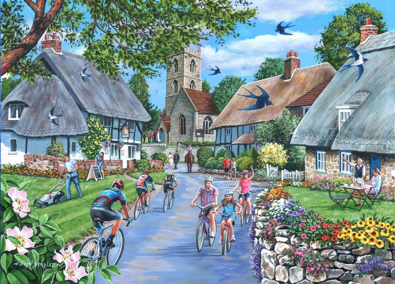 Sunday Morning - BIG 500 Piece Jigsaw Puzzle