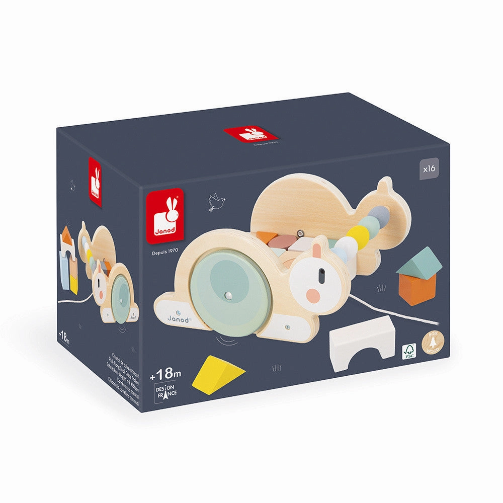 Sweet Cocoon - Pull-along Snail Cube Trolley