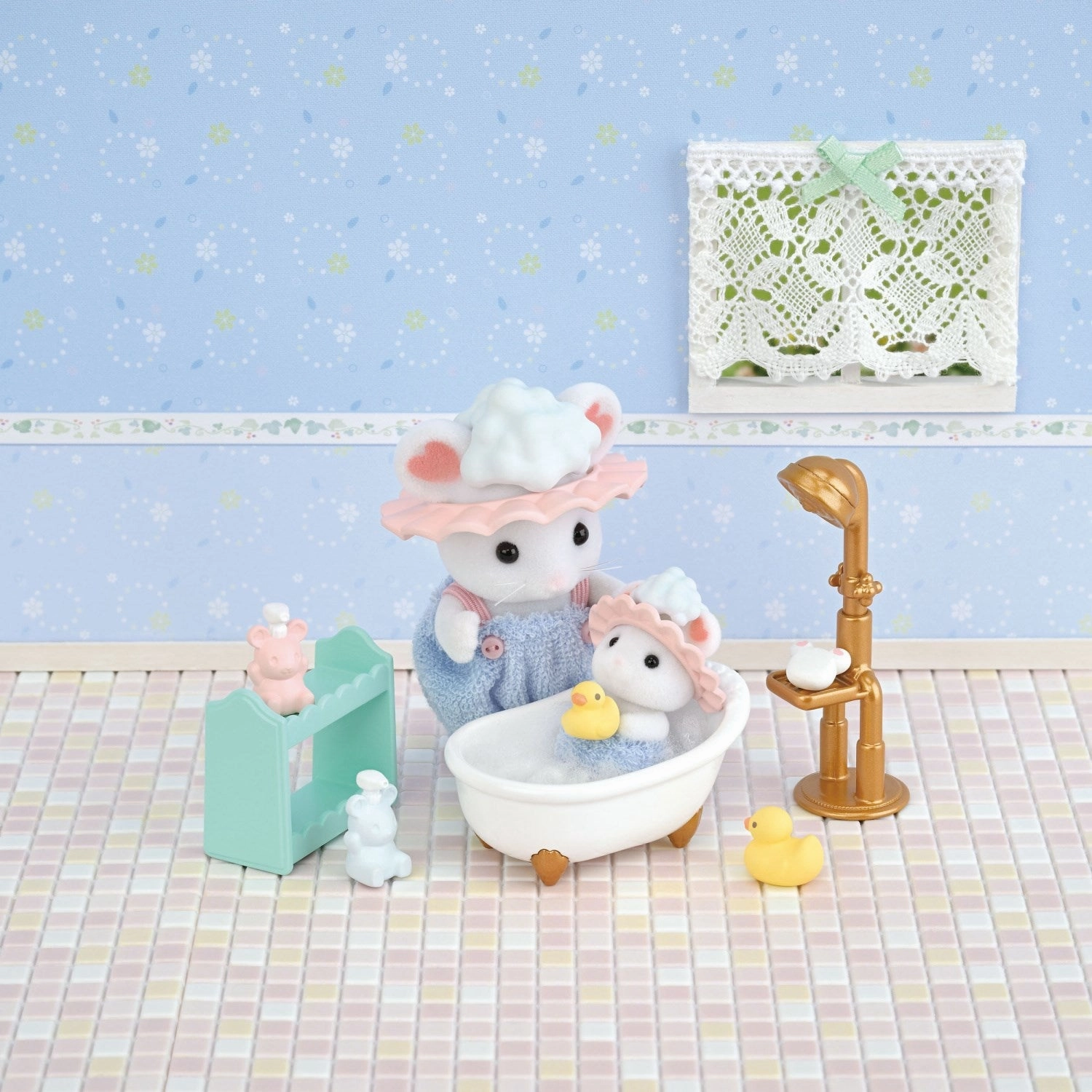 Sylvanian Families? Bath Time Bubble Siblings