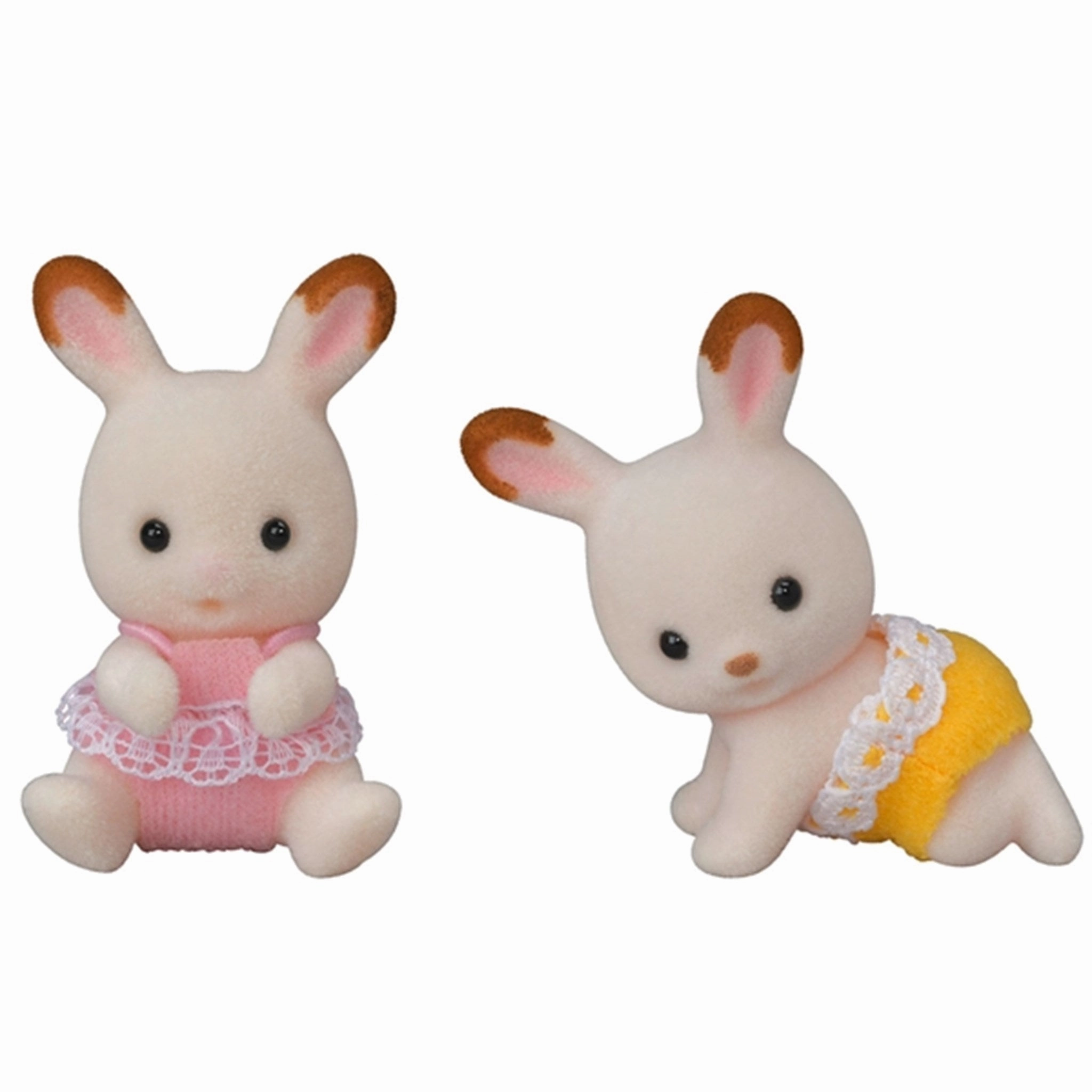 Sylvanian Families? Chocolate Rabbit Twins Set (New Pram)