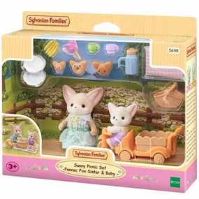Sylvanian Families? Sunny Picnic Set - Fennec Fox Sister & Baby