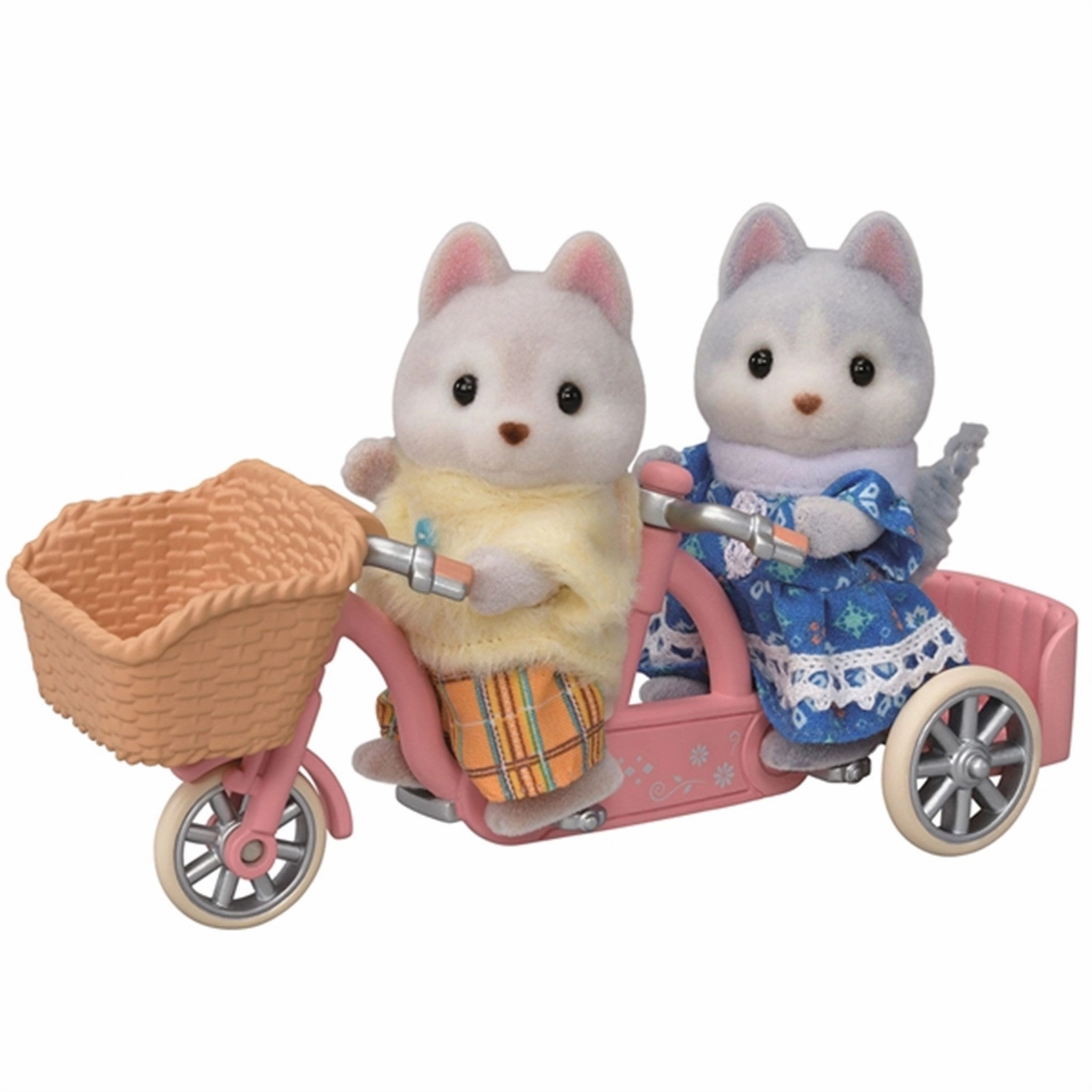Sylvanian Families? Tandem Cycling Set Husky Sister & Brother