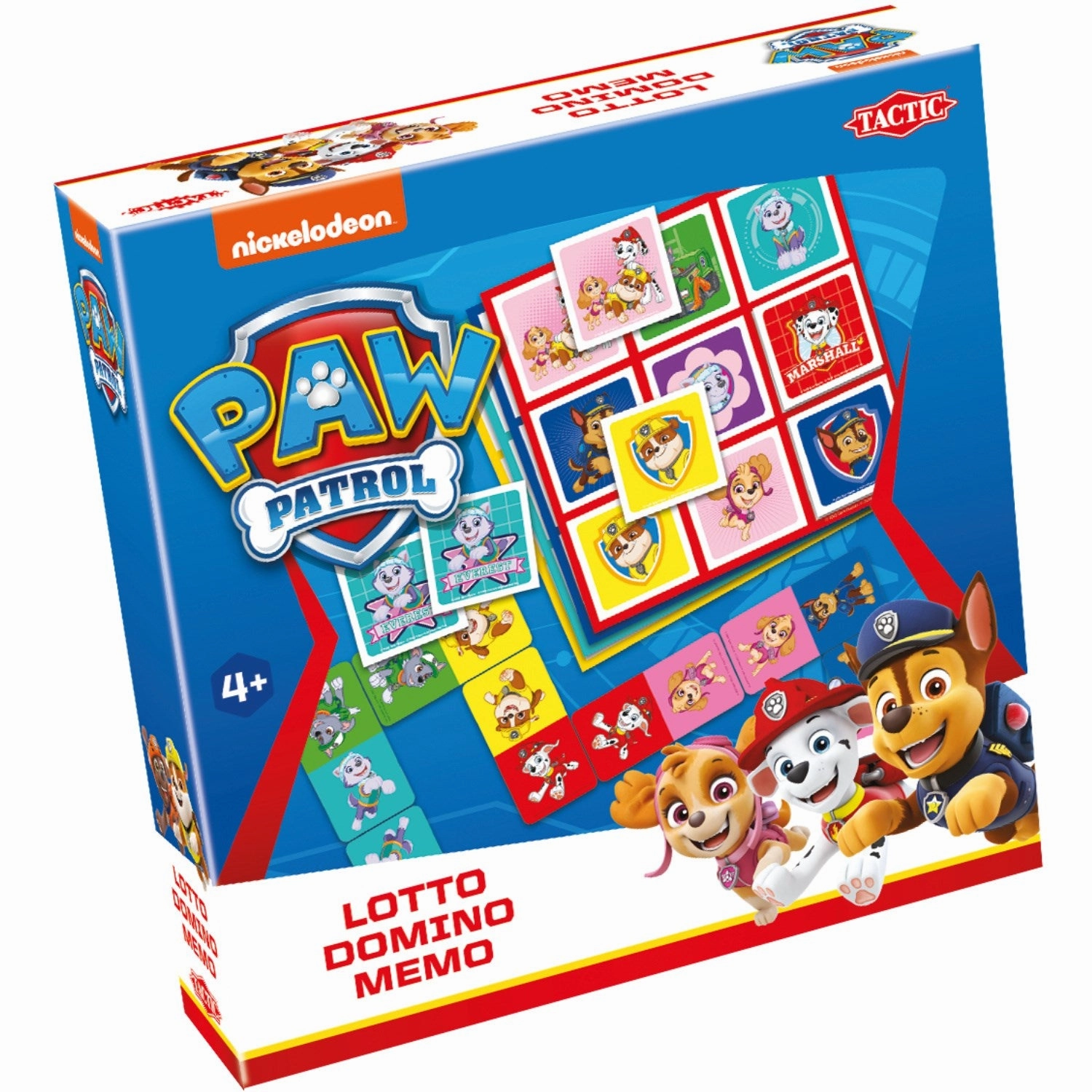 Tactic Games Paw Patrol 3 I 1 Memo, Lotto, Domino