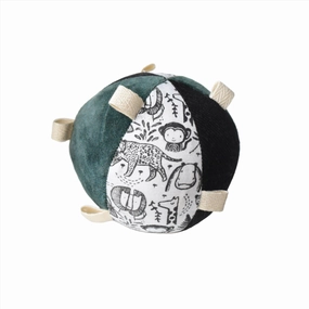 Taggy Ball With Rattle - Wild