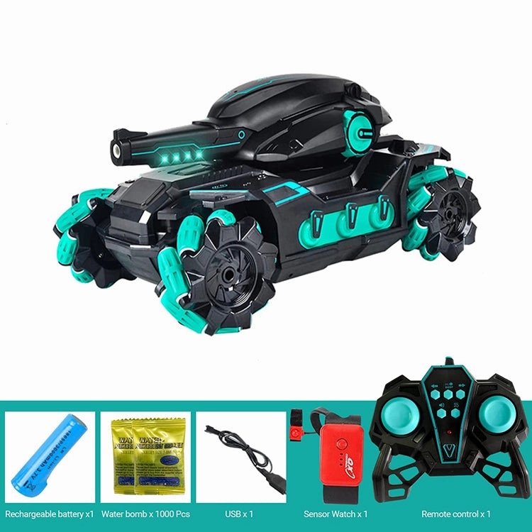 Tank Fight Water Bullet Launch 2.4G Remote Control Car 360 Degree Spin RC Car