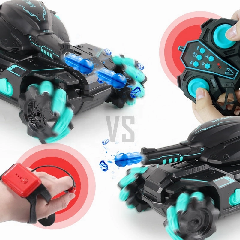 Tank Fight Water Bullet Launch 2.4G Remote Control Car 360 Degree Spin RC Car