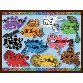 Te Reo Maori tray Puzzle - Nga Tae Colours