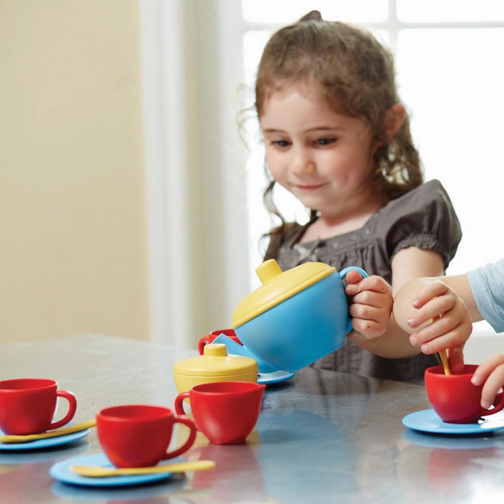 Tea Set (Blue Teapot)
