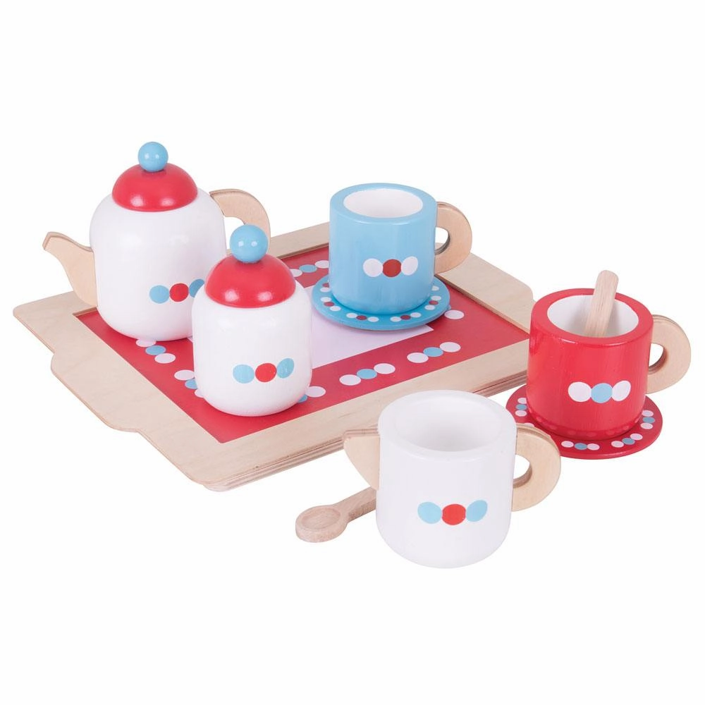 Tea Set On A Tray By Bigjigs Toys Us