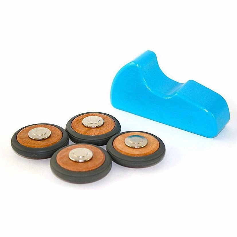Tegu 4 Pack of Magnetic Wooden Wheels