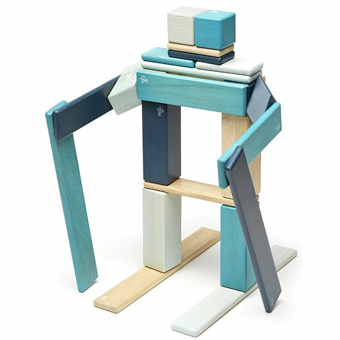 Tegu Blues Magnetic Wooden Block 24 Pieces