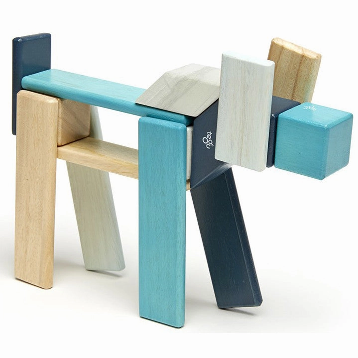Tegu Blues Magnetic Wooden Block 24 Pieces
