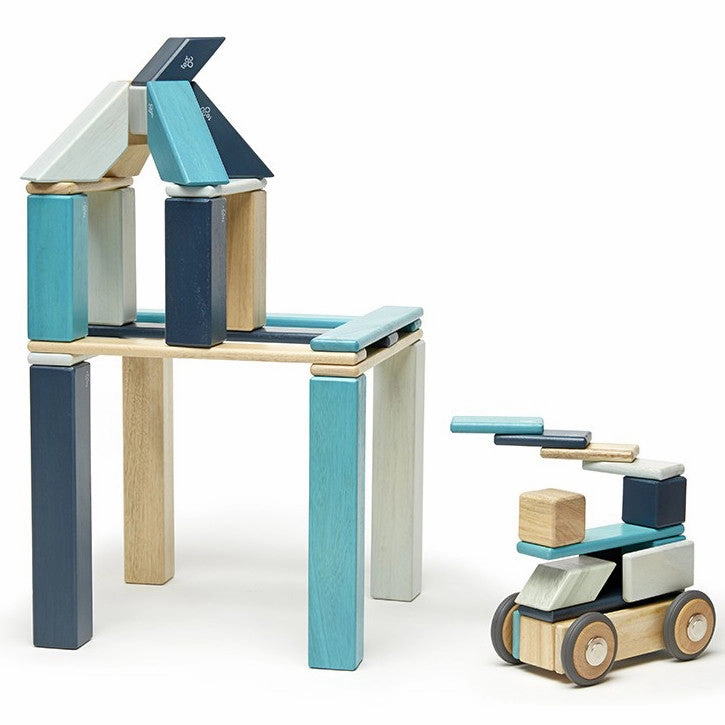 Tegu Blues Magnetic Wooden Block 42 Pieces