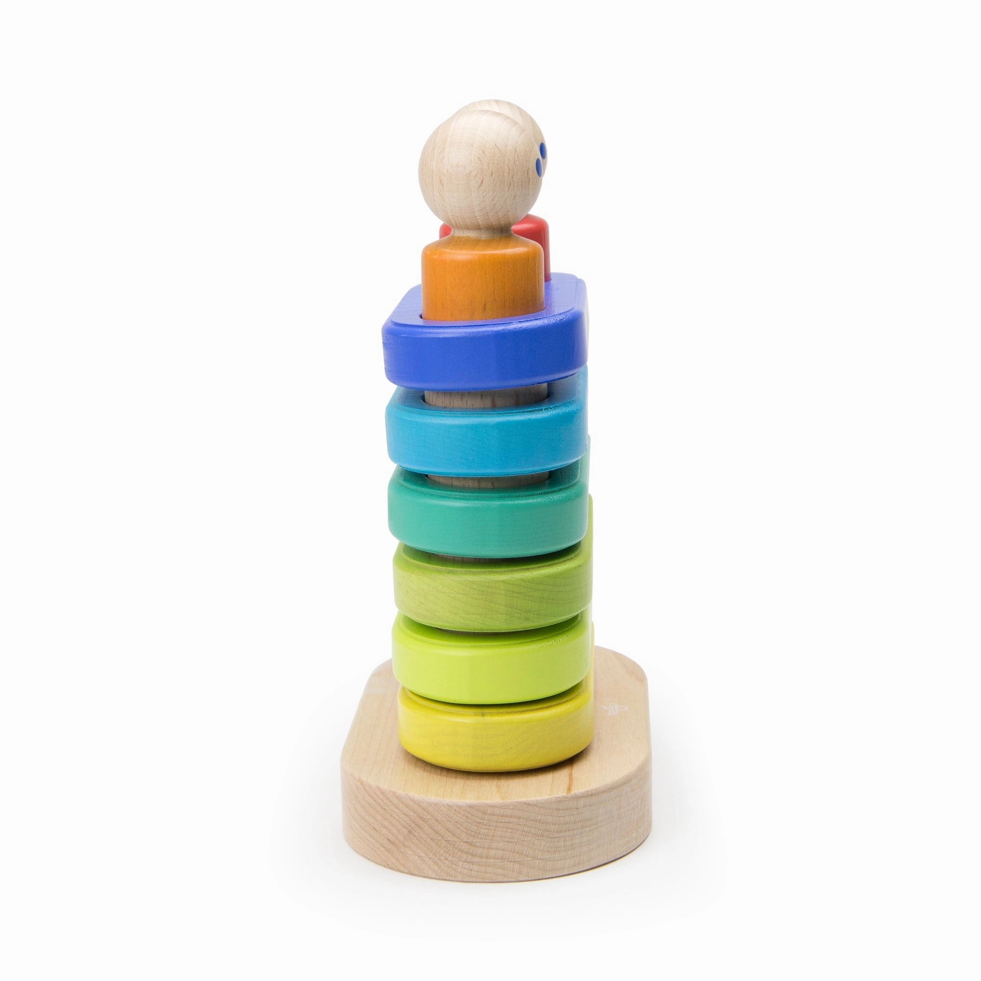 Tegu Floating Stacker Blue & Green Magnetic Wooden Blocks