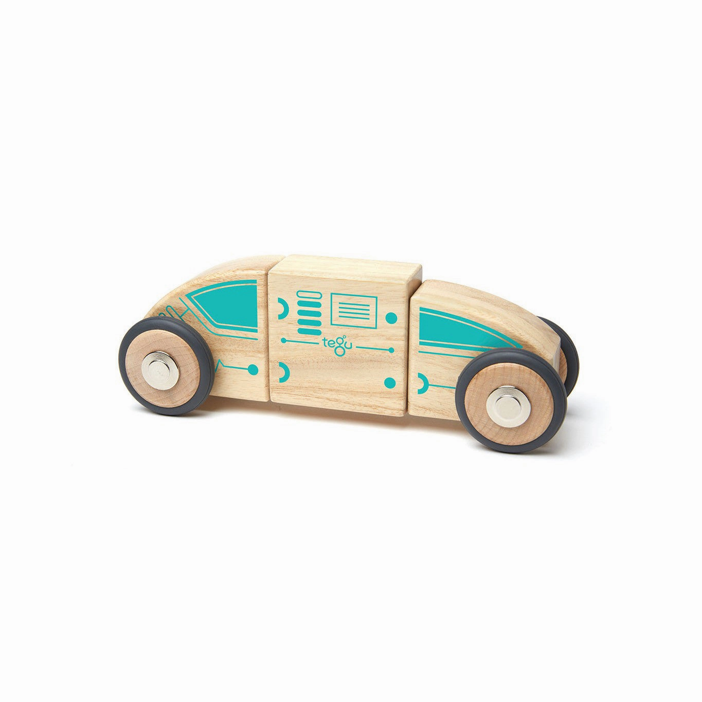 Tegu Future Circuit Racer Magnetic Wooden Blocks