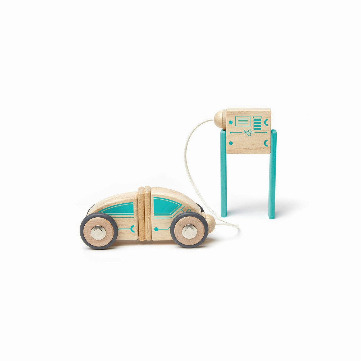 Tegu Future Circuit Racer Magnetic Wooden Blocks