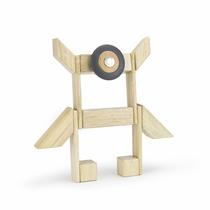 Tegu Speed Wheels Pack of Four Magnetic Wooden Block