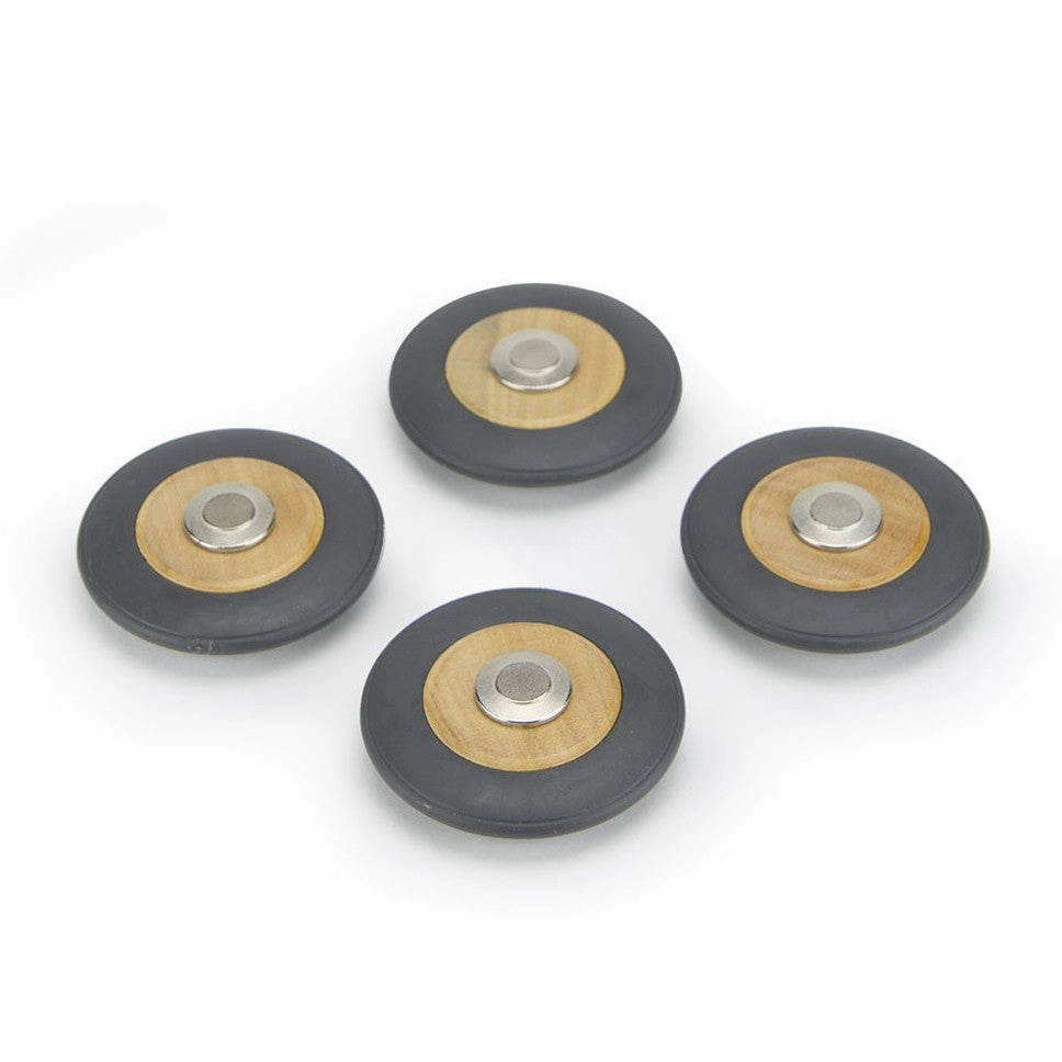 Tegu Speed Wheels Pack of Four Magnetic Wooden Block