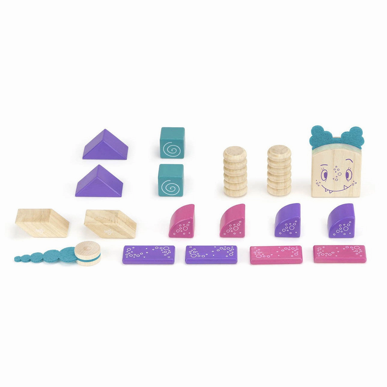 Tegu Sticky Monsters Marbles Magnetic Wooden Block