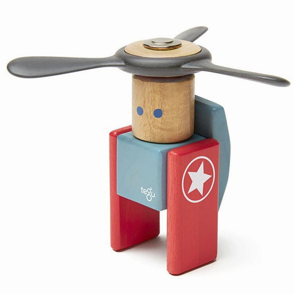 Tegu Stunt Team Looper Magnetic Wooden Block