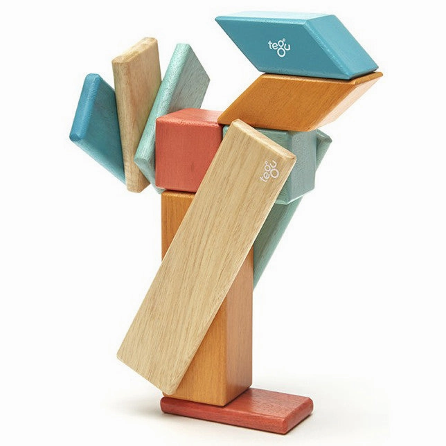 Tegu Sunset Magnetic Wooden Block 14 Pieces