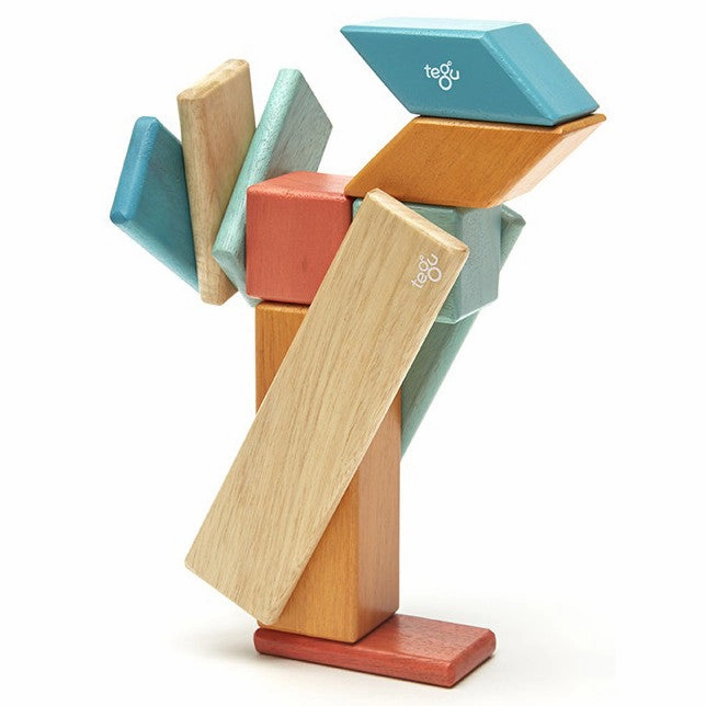 Tegu Sunset Magnetic Wooden Block 14 Pieces