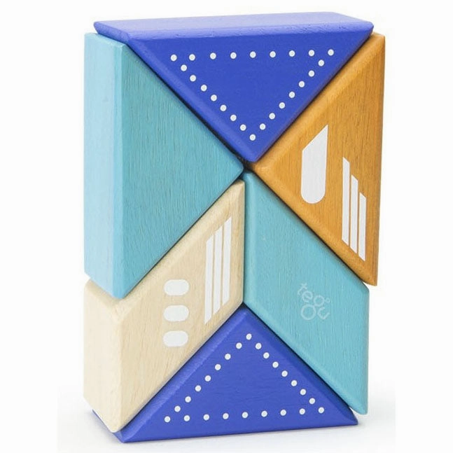 Tegu Travel Pal Jet Plane Magnetic Wooden Blocks