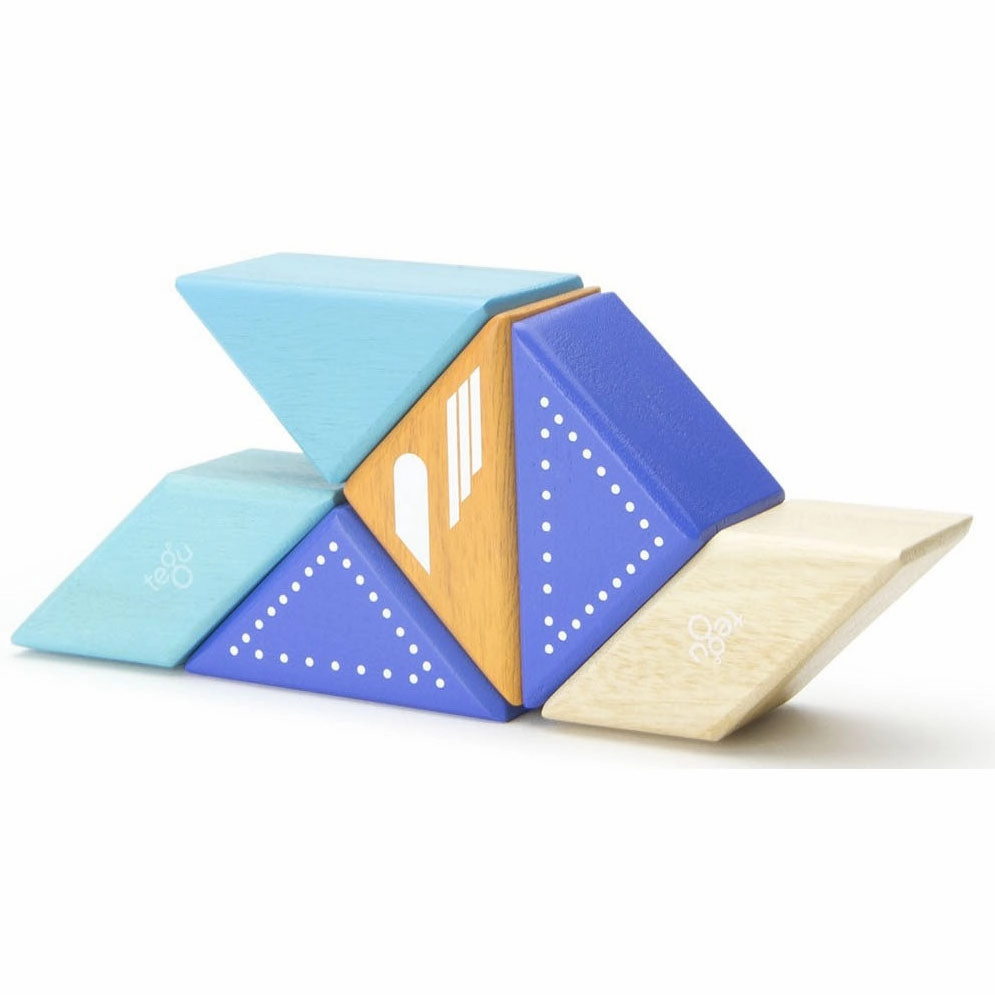 Tegu Travel Pal Jet Plane Magnetic Wooden Blocks