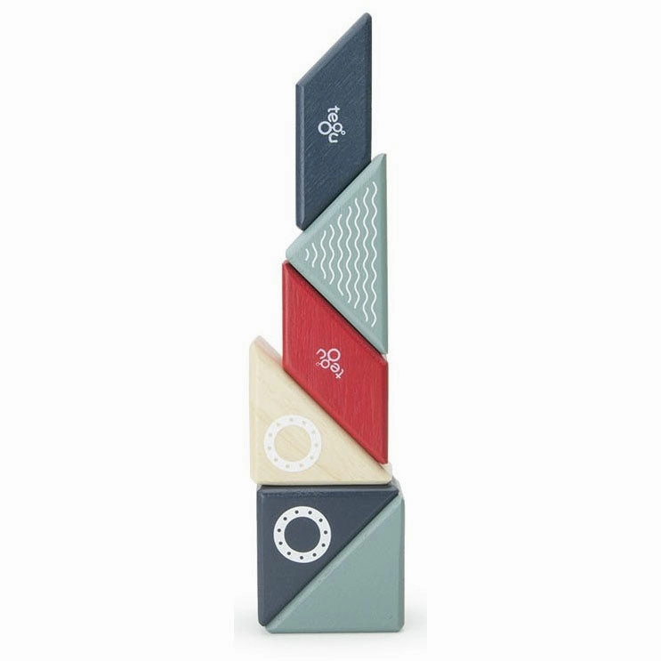 Tegu Travel Pal Tugboat Magnetic Wooden Blocks