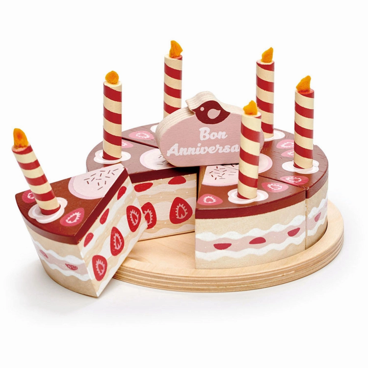 Tender Leaf Layer Cake With Candle - Chocolate