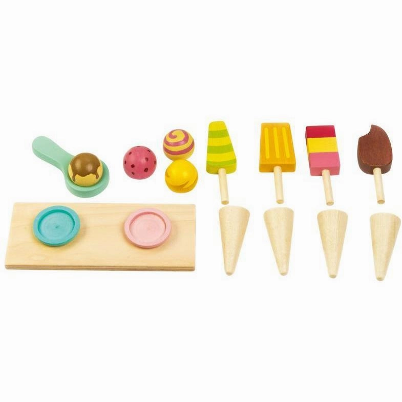Tender Leaf Toys Push Along Ice Cream Cart