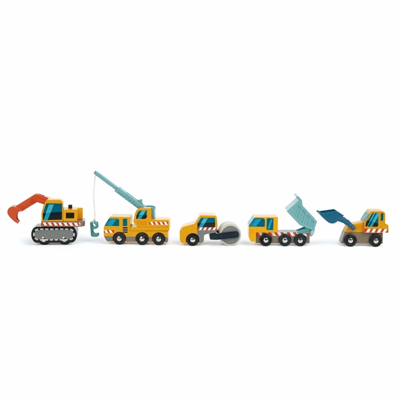Tender Leaf Toys Wooden Construction Car Set