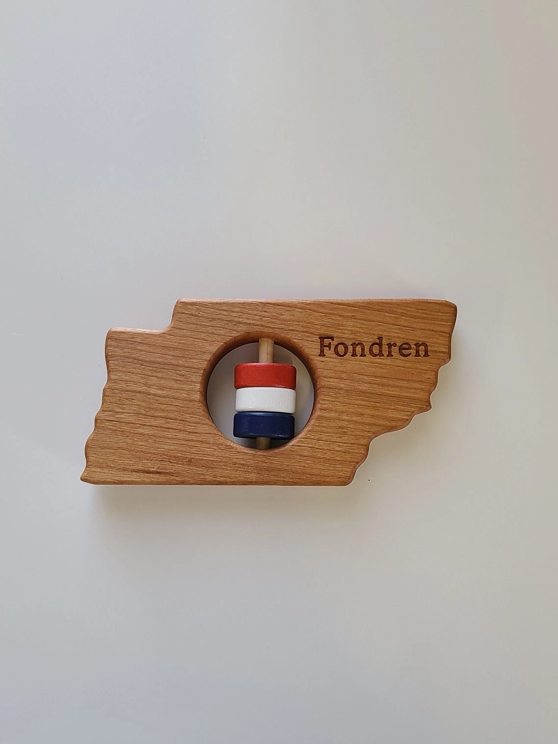 Tennessee State Wooden Rattle