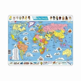 The World Map puzzle -  107  pieces