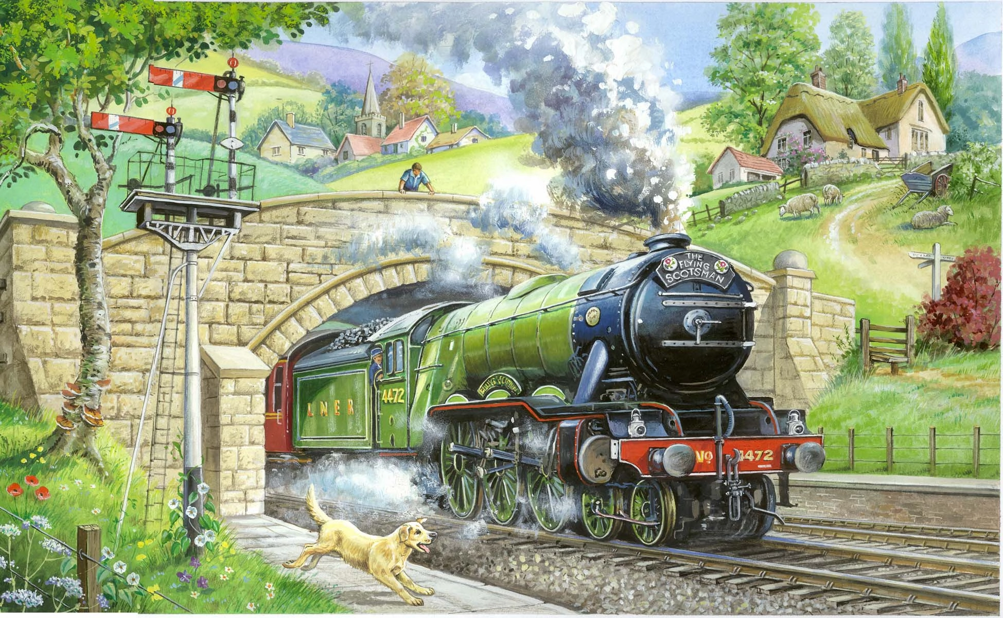 Train Spotting - BIG 250 Piece Jigsaw Puzzle