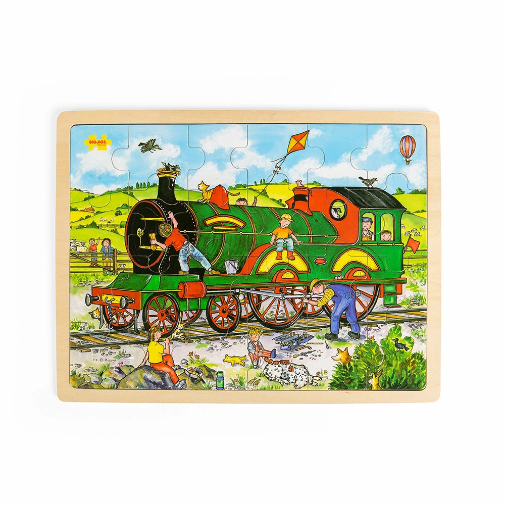 Tray Puzzle Train