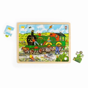 Tray Puzzle Train