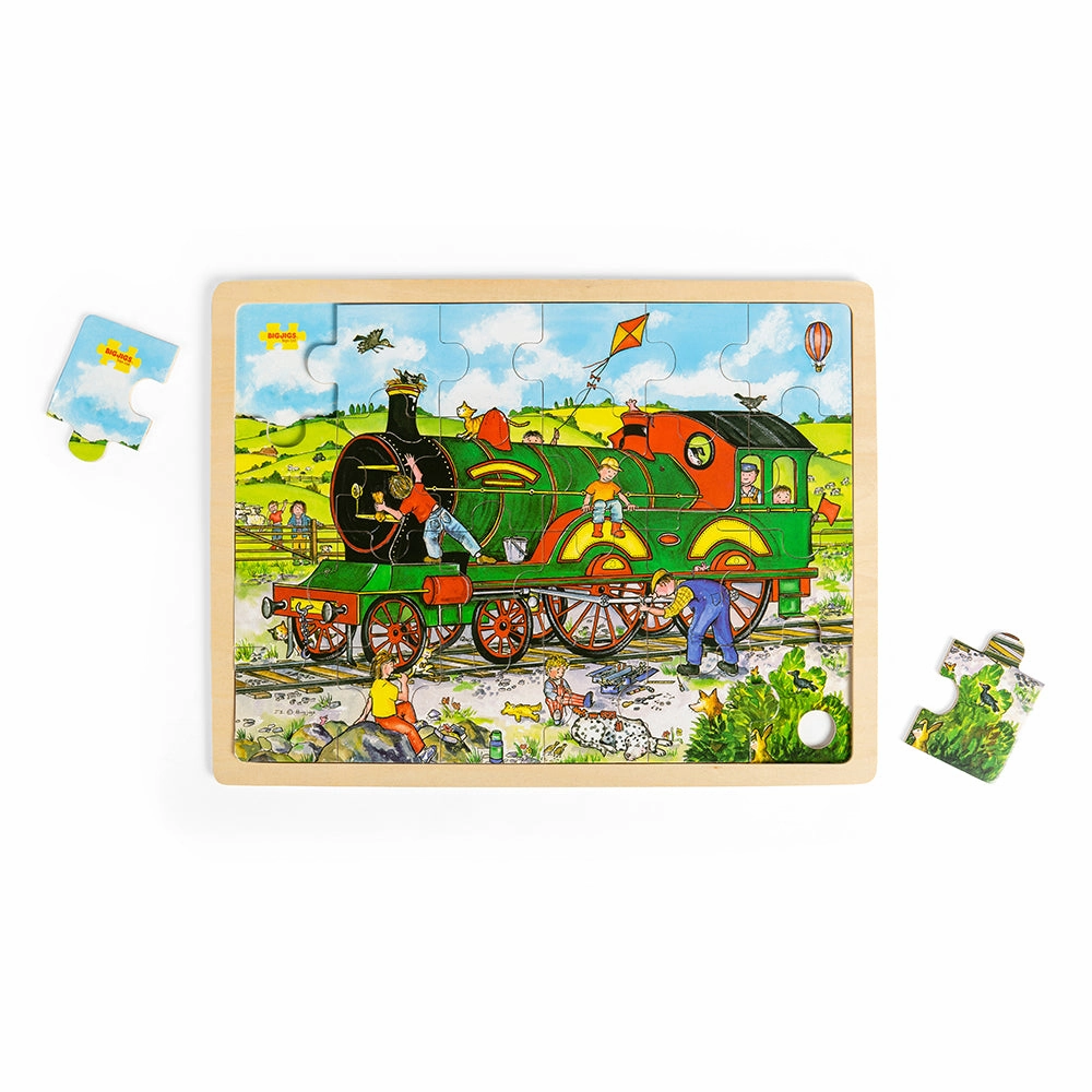 Tray Puzzle Train