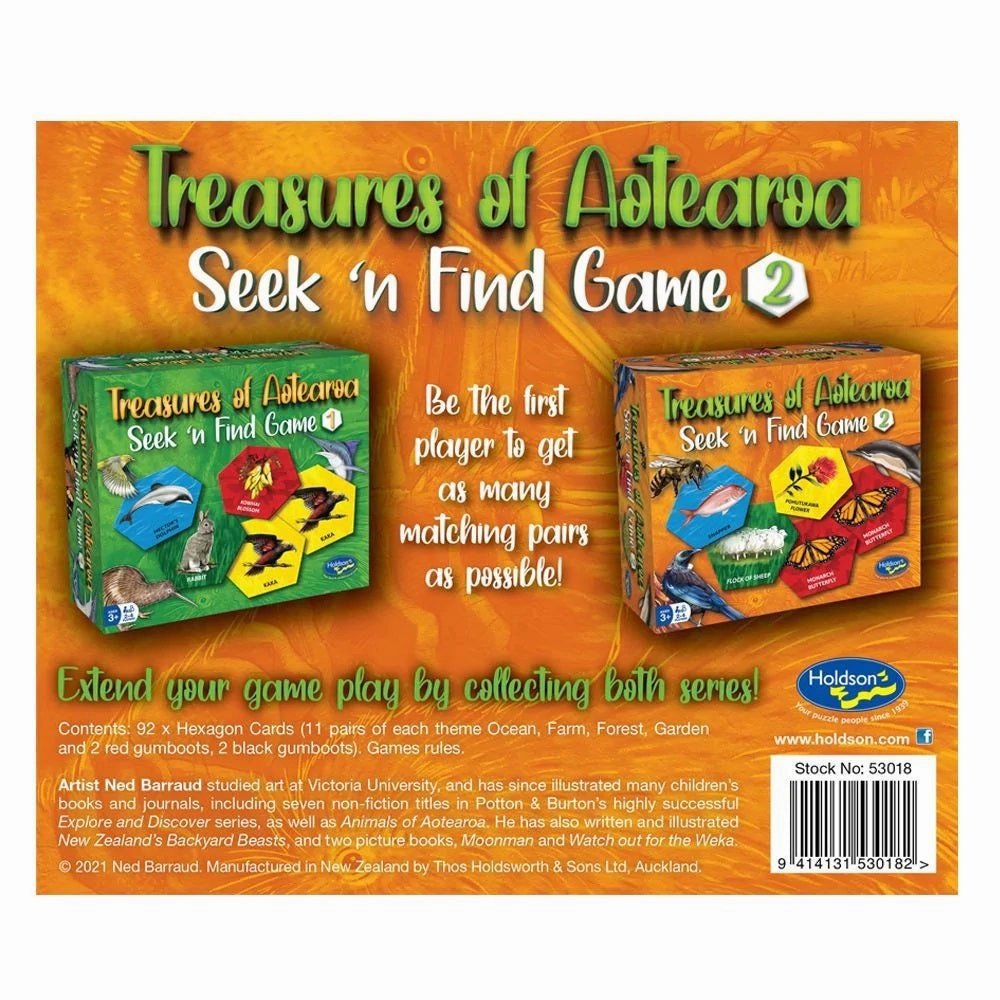Treasures of Aotearoa Seek n' Find game