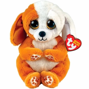 Ty Beanie Boo's Ruggles the White and Brown Dog